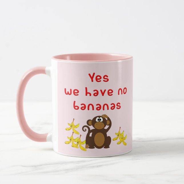 Funny Song Titles Oldies Yes We Have No Bananas Mug (Left)