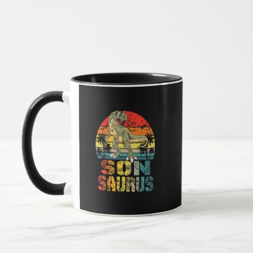 Funny Sonsaurus T Rex Dinosaur Family Matching Mug
