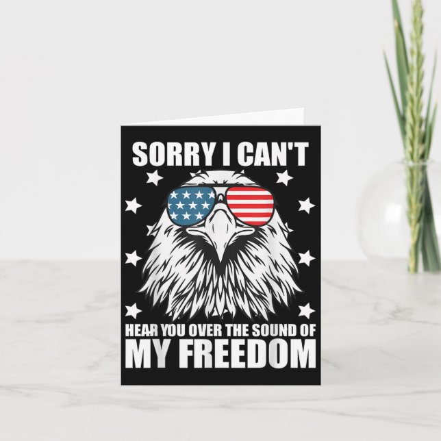 Funny Sorry I Cant Hear You Over The Sound Of My D Card (Front)