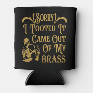 Funny Sorry I Tooted Saxophone Gift Band Student Can Cooler