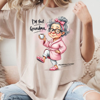 Funny Sorry Not Sorry Grandma Tri-Blend Shirt