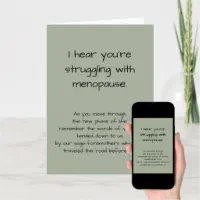 Em & Friends - I Have Some Questions Menopause Card