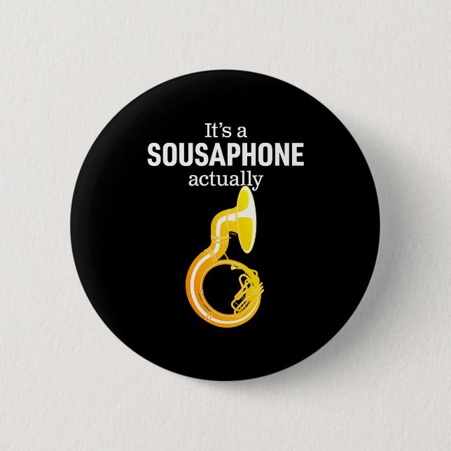 Funny Sousaphone Humor For Proud Sousaphonist Marc Button (Front)