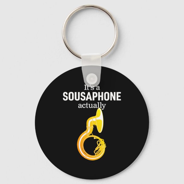 Funny Sousaphone Humor For Proud Sousaphonist Marc Keychain (Front)