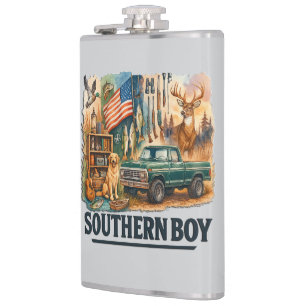 Funny Southern Boy Flask