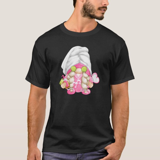 Funny Spa Life Holiday Gnome For Women And Wellnes T-Shirt (Front)