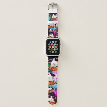 Funny Space Guinea Pig Apple Watch Band by jahwil at Zazzle