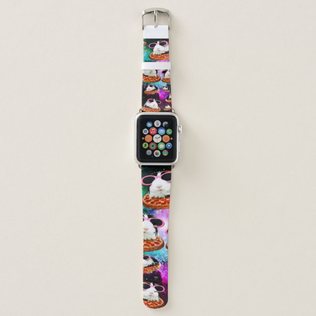 Funny space guinea pig apple watch band (Front)