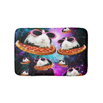 Funny Space Guinea Pig Bathroom Mat by jahwil at Zazzle