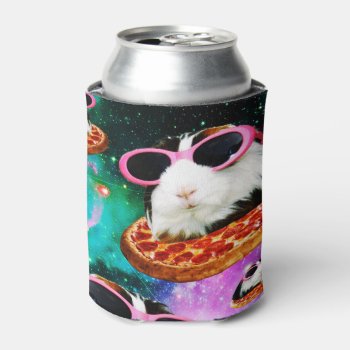 Funny Space Guinea Pig Can Cooler by jahwil at Zazzle