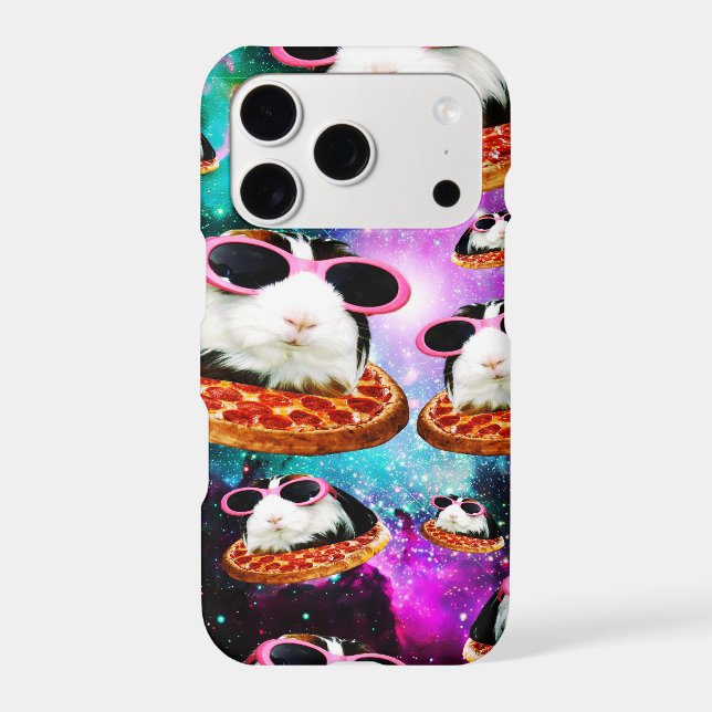 Funny space guinea pig iPhone case (Back)