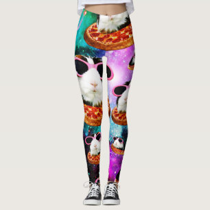 Funny space guinea pig leggings