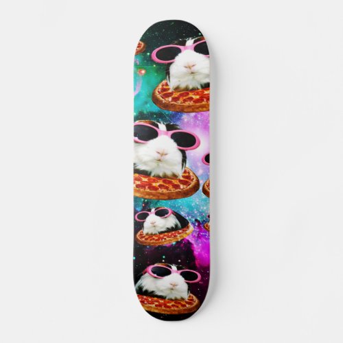 Funny space guinea pig skateboard