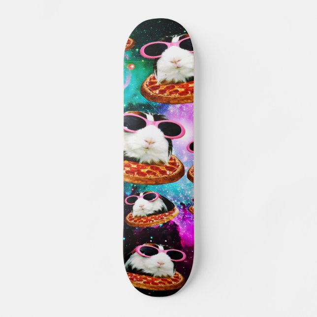 Funny space guinea pig skateboard (Front)