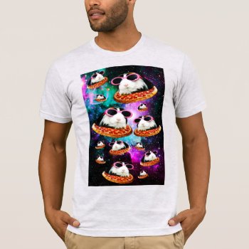 Funny Space Guinea Pig T-shirt by jahwil at Zazzle