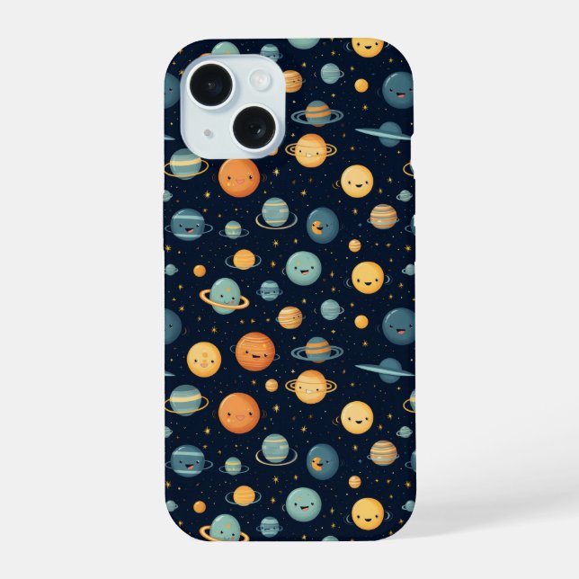 Funny Space Pattern Iphone Case (Back)