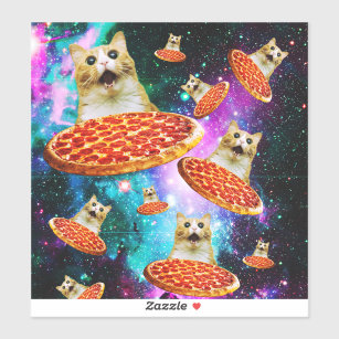 Cat Pfp in space Sticker for Sale by SYZYGYARTSTYLE