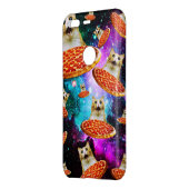Funny space pizza cat uncommon google pixel case (Back/Left)