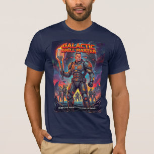 Funny Space Soldier BBQ Grill Master Parody T-Shirt