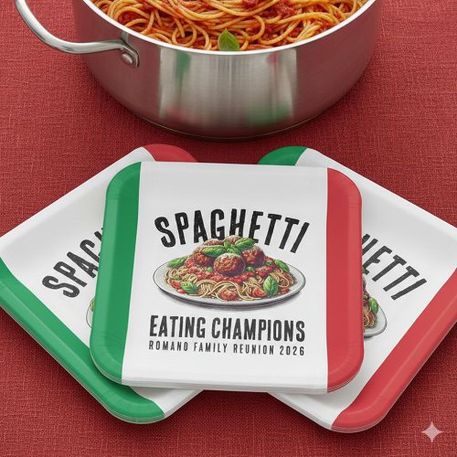 Funny Spaghetti Eating Champion Family Reunion