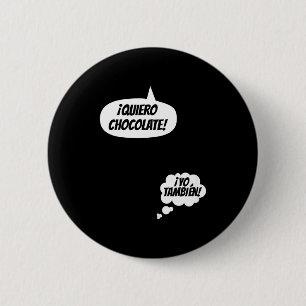 Funny Spanish Announcing Pregnancy Baby New Mom Ba Button