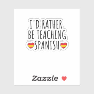 funny Spanish language learning or speaking teach Sticker