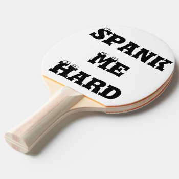 Funny Spank Me Bulls Eye Target Ping Pong Paddle by UTeezSF at Zazzle