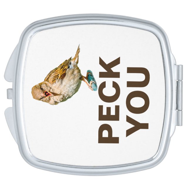 Funny Sparrow - Peck You Makeup Mirror (Side)
