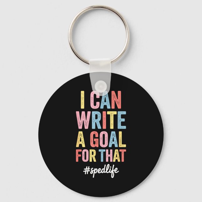 Funny Special Education Design For Men Women Sped  Keychain (Front)
