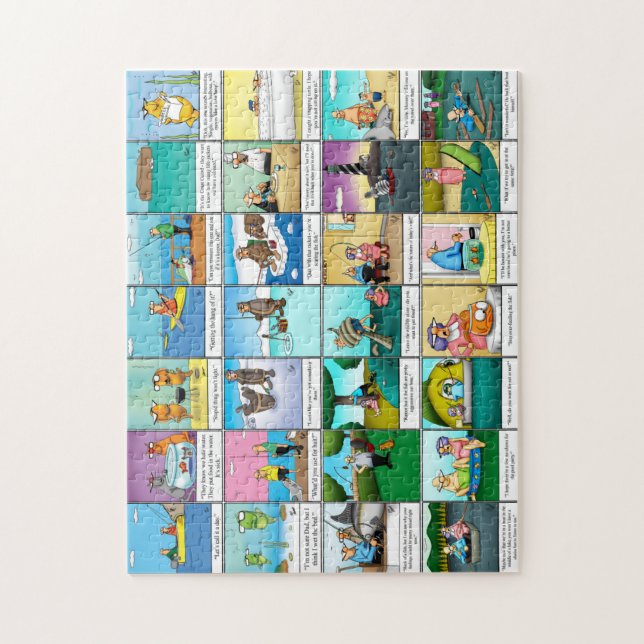 Funny Spectickles Fishing Humor Puzzle (Vertical)