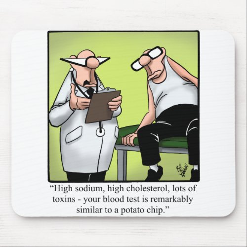 Funny Spectickles Medical Health Cartoon Humor Mouse Pad