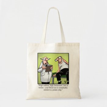Funny Spectickles Medical Health Cartoon Humor Tote Bag by Spectickles at Zazzle