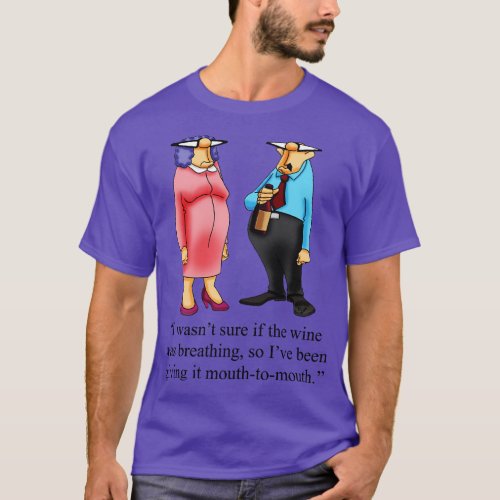 Funny Spectickles Wine toon Humor 1 T_Shirt