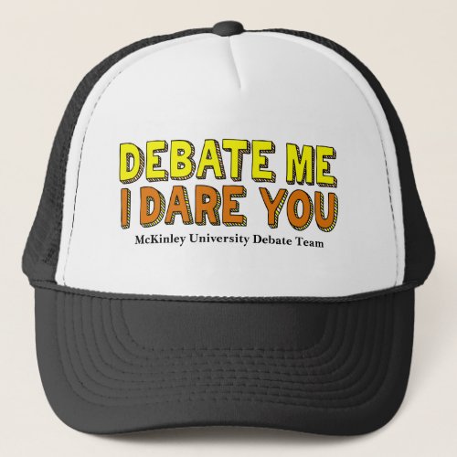 Funny Speech and Debate Team Custom School Trucker Hat