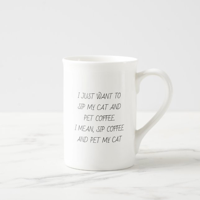 Funny Speech Cat Lover Mug (Right)