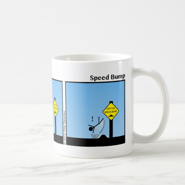 Funny Speed Bump Stickman Mug - 125 (Right)