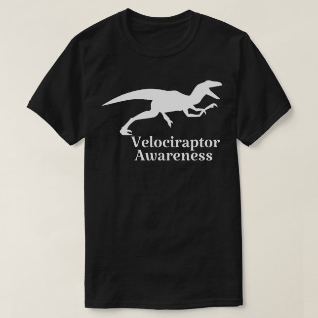Funny Speed Raptor Awareness Day T-Shirt (Design Front)