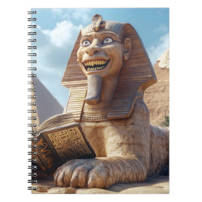 Funny Sphinx Statue Reading Ancient Book in Egypt