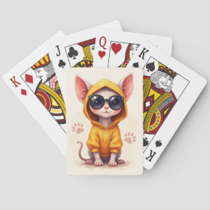 Funny Sphynx Kawaii Cat Poker Cards