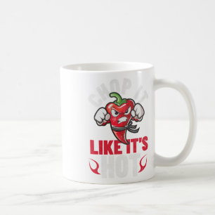 Funny Spicy Chili Karate Design Chile Pepper Humor Coffee Mug