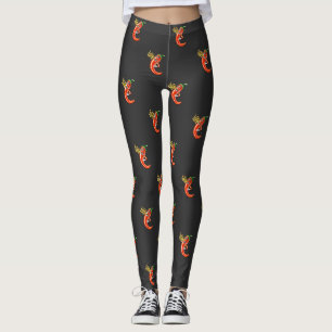 Funny Spicy Chili On Fire Leggings