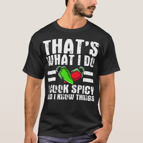Funny Spicy Cooking Saying Chili Cook  T_Shirt
