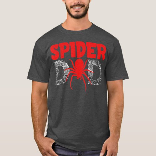 Funny Spider Dad Design For Men Male Parents Spide T_Shirt