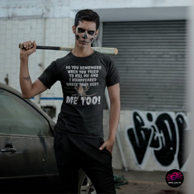 Funny Spider Revenge Halloween T-Shirt (You miss once. It remembers forever.🕷️)