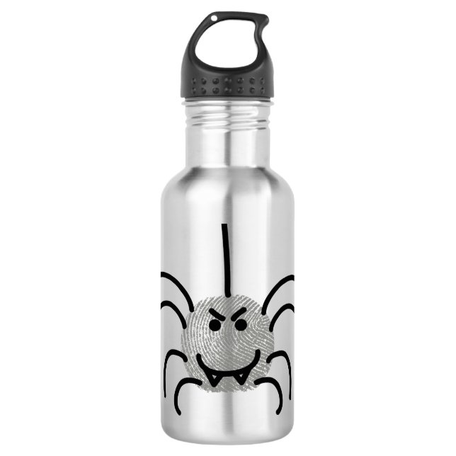 funny spider stainless steel water bottle (Front)