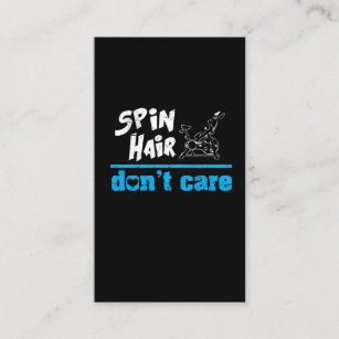 Funny Spin Class Indoor Cycling Spinning Spin Hair Business Card