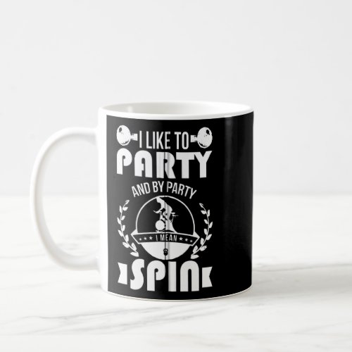 Funny Spin Party Indoor Cycling Spinning Bike Gym  Coffee Mug