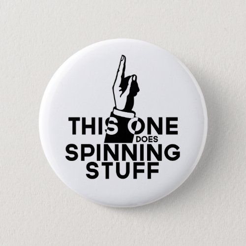 Funny Spinning Button Pin _ Vintage Spinning