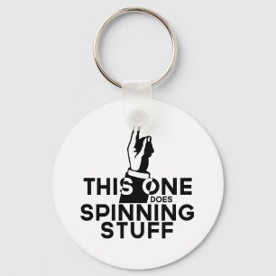 Funny Spinning - Vintage This One Does Spinning Keychain