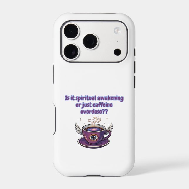 Funny spiritual awakening iPhone case (Back)